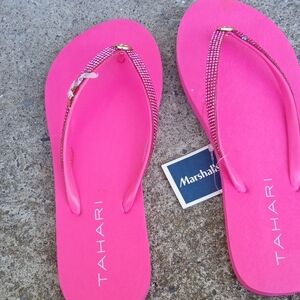 Tahari Vibrant Pink Sandals